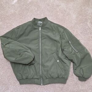 Zara Boy's Green Bomber Jacket